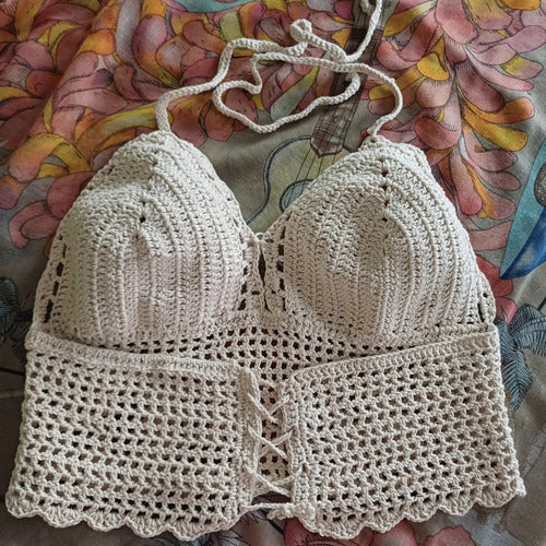 Artesanal Top Tejido A Crochet 1