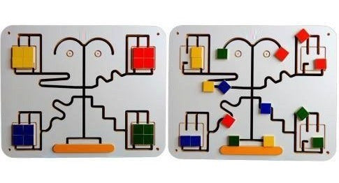 Granito de Arena Educational Wooden Maze Wall Panel 1