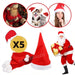 5 Christmas Santa Claus Santa Christmas Party Hats 2