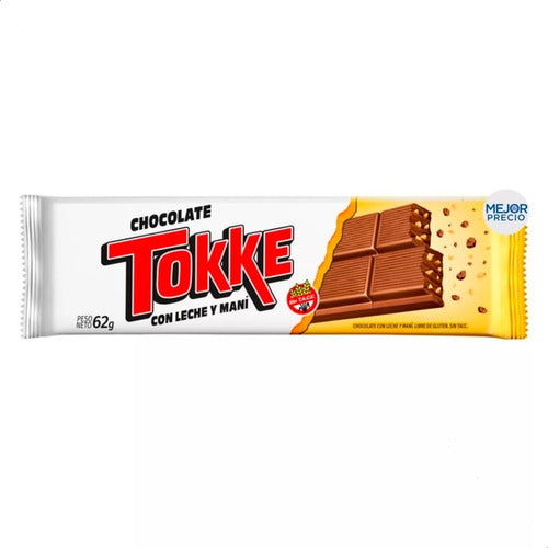 Caja Chocolate Tokke Con Leche Y Mani Sin Tacc Mejor Precio 1