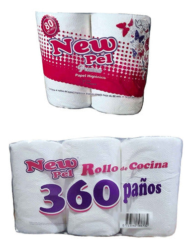 Papel Higienico Elegante 4x30mts + Bolson Rollo Cocina 0