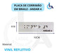 Kit 10 Placas Braile Autoadesiva 10x3cm Corrimão 4andar 1