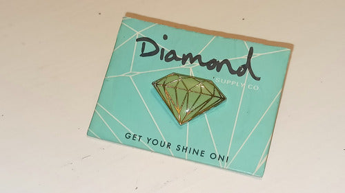 Diamond Supply Co Pin Prendedor Original Traido Usa Azul 1