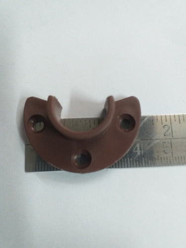 Plastic Brown 5/8 Pipe Support for Hanging Furniture 5