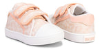 Benk Berlin Print Pink Nude Canvas Sneakers for Babies and Kids with Velcro Strap 3