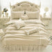 Lelva Shabby Ruffle Duvet Cover Set Queen Cotton Chic Wrinkl 1