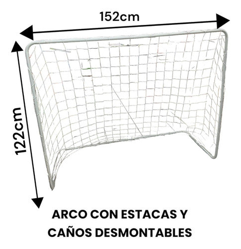 FAYDI Soccer Goal Set - Easy Assembly, Sturdy Metal Construction, Includes Net 4