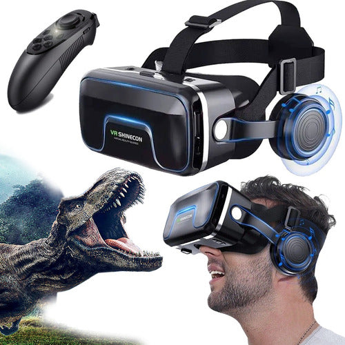 Professional Virtual Reality VR Headset + Sound + Joystick 0