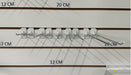 50 Metal Blister Hooks for Slotted Panel - 10 cm 5