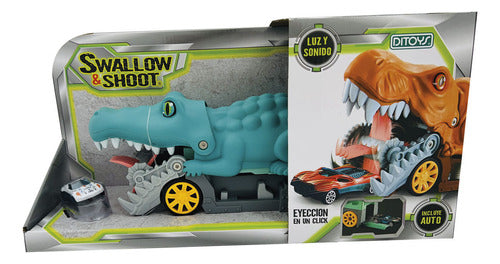 Swallow & Shoot Car Launcher with Lights and Sounds 0