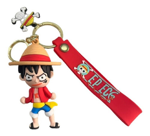 Llavero De Goma One Piece - Luffy Modelo 2 0