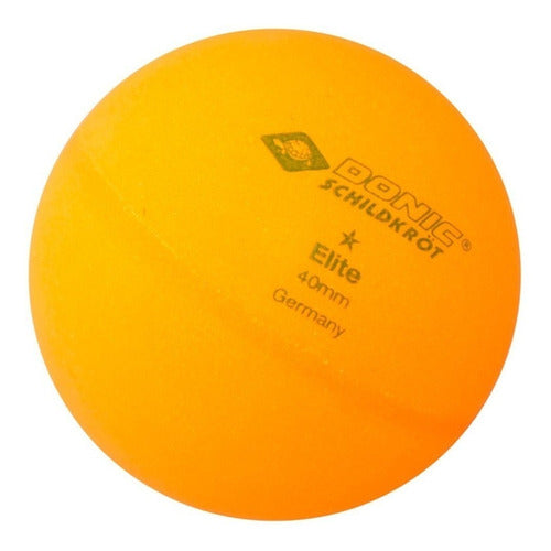 Donic Schildkröt Elite 1 Star Orange Training Ping Pong Balls - Pack of 6 1