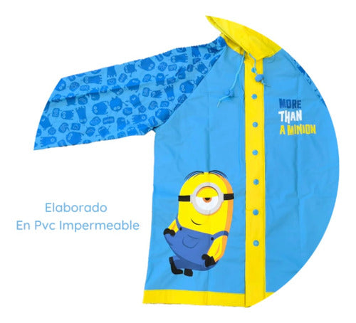 Wabro Minions Rain Poncho for Kids 1