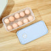 Egg Tray Holder with Plastic Lid Kitchen Egg Storage Container 9
