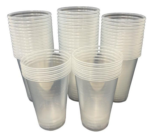 Delmar 500cc Transparent Disposable Plastic Cup - Pack of 50 5