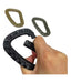 PRAMI VENTAS Ultrarresistant Tactical Plastic Carabiner X5 Units 0