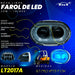 Par Farol Led Azul 20w Pulverizador Agricola Empilhadeira 7