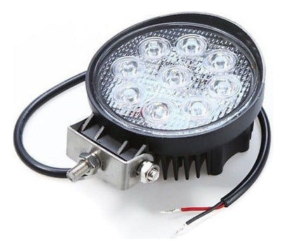 9-led 2 X 27w Redondo Punto De Luz Led Conducción Trabajando 5