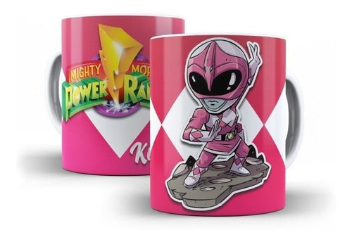 Kit Diseños Plantillas Tazas Power Rangers Sublimación 7