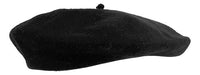 Kangaroo Black French Beret Hat 0