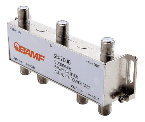 BAMF Coaxial Splitter 6 Way MoCA 5-2300MHz 0