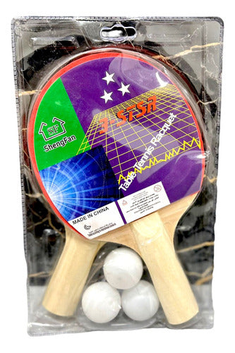 Sheng Fan Set De Ping Pong Con 3 Pelotas 0