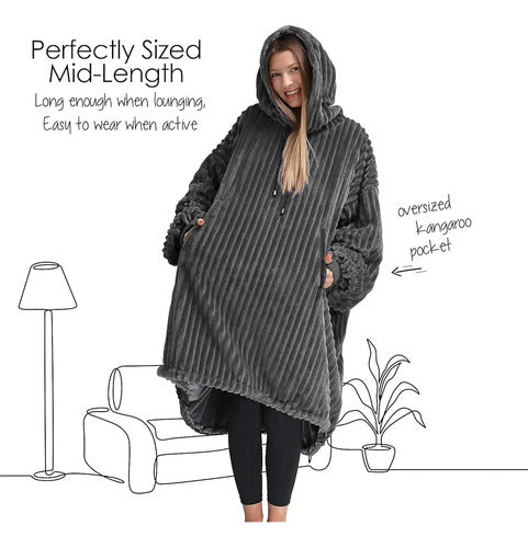 Nestl Portable Blanket Hoodie for Women and Men 1