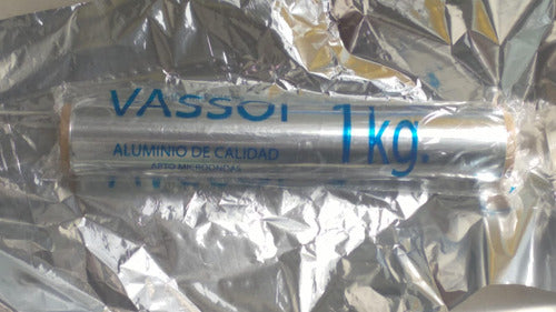 VASSOL Heavy-Duty Aluminum Foil 1kg for Gastronomy 38m 1