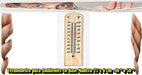 Wooden Base Thermometer for Indoor Use 27 x 6 Cm -40º to 50º 1