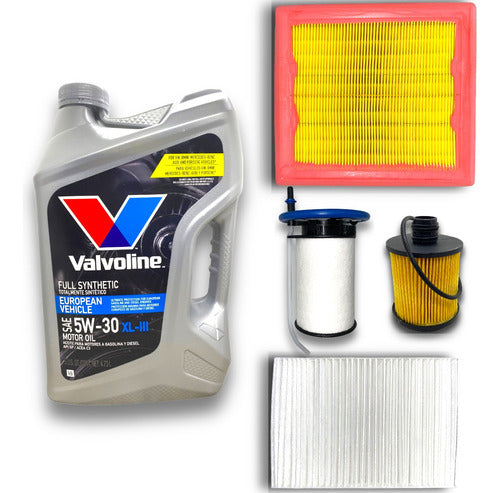 Fiat Kit Service Toro 2.0 Diesel 4 Filters + 5L Oil 5W30 0