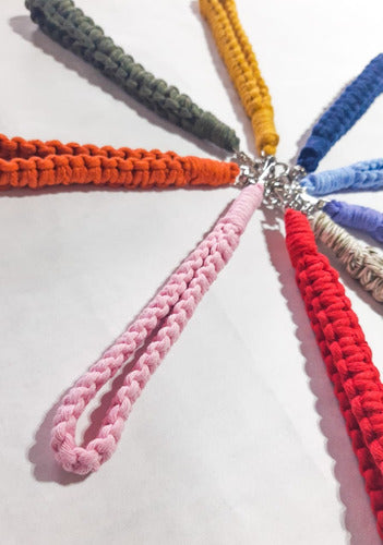 Handmade Macrame Keychains / Straps in Custom Colors 6