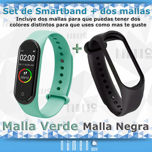 Smart Watch Smart Band M4 New with Oximeter + 2 Straps 37
