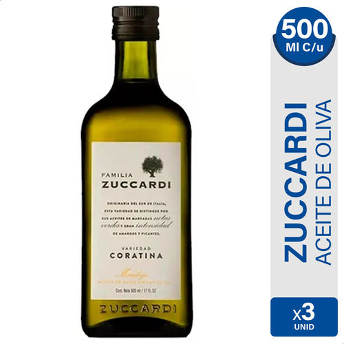 Family Zuccardi Coratina Olive Oil - Pack of 3 x 500ml 0