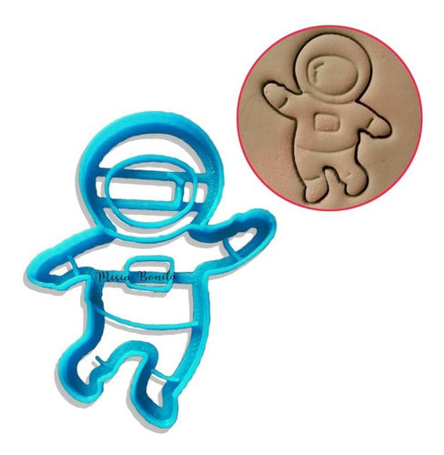 Misia Bonita Espaciales X3 - Rocket, Astronaut, Planet - Cookie Dough Cutters for Galaxy Space NASA 1