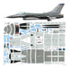 F-16C Night Falcon 1:33 Scale Papercraft - Downloadable & Printable Files 0