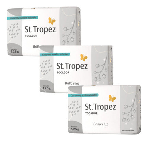 Jabon Blanco Barra Tocador St. Tropez 125g X3 Un (7161) 0