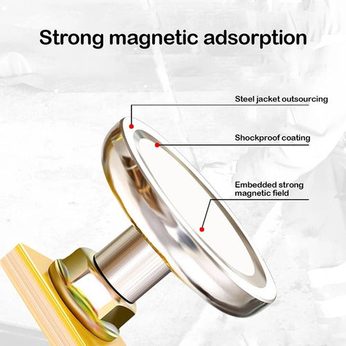 - Braçadeira Magnética Forte De Suporte De Solo Para 3