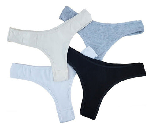 Combo 6 Zorba Men's Boxer Shorts + 6 Women's Cotton Thong Panties 6