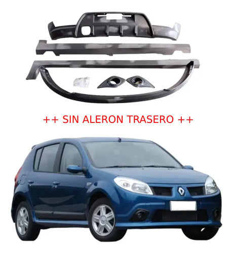 Kit Deportivo Sport Sandero 2008-2011 S/aleron Original 1