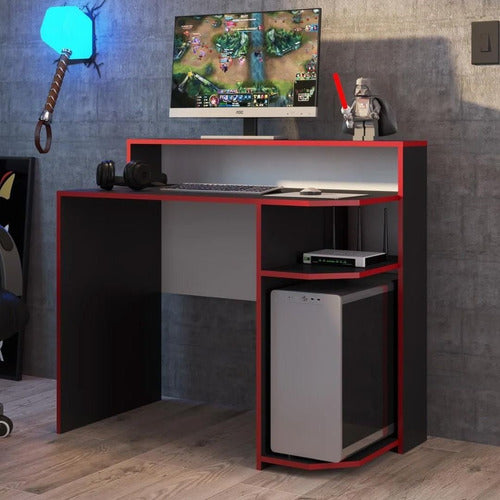 Delta Gamer Power Youth Desk with Keyboard and Monitor Shelf 1