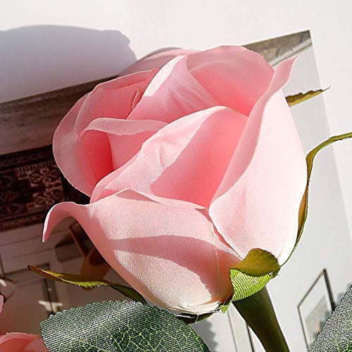 Veryhome Artificial Flowers Silk Roses Pink 50.8cm 3
