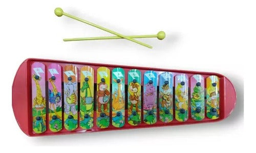 Metal Xylophone 32cm Length with 12 Musical Notes 1