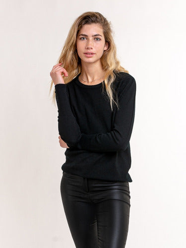 Mauro Sergio Sweater with Button Detail at Cuffs Art 355 7