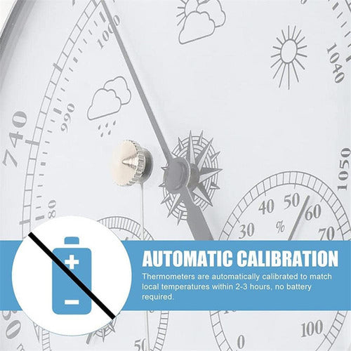 3 Em1 Termômetro, Barômetro, Higrômetro, Estação. 3