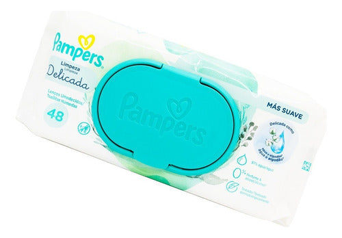 Pampers Kit X3 Toallitas Húmedas Limpieza Delicada Bebés 6c 4