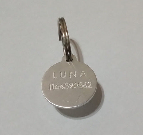 Luna Accesorios Dog Tag Round Engraved - 1 Unit 0