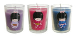 Set X 3 Velas Kokeshi Frasco Colores 0