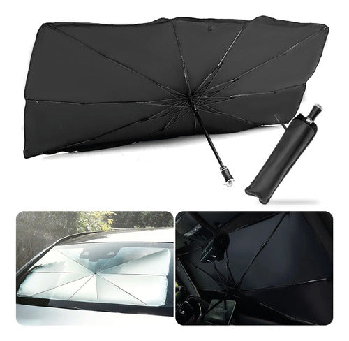 Generic Umbrella-Shaped Portable Windshield Sunshade + Case 1