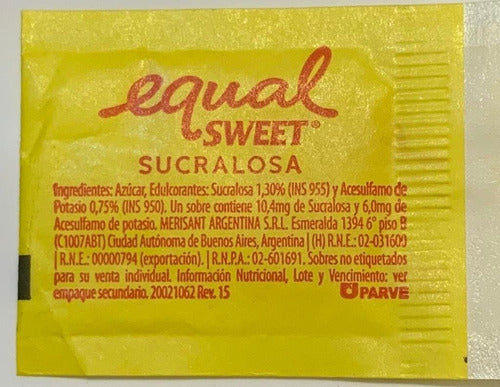 Equalsweet Sucralosa X 200 Sobres C/u 3 Cajas 4