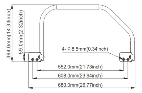 NauticayCamping Large Black Non-Slip Aluminum Grip for Motorhome Camper 1